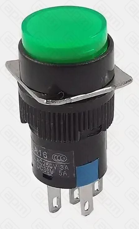 Кнопка пуск зелная SPDT 12V DC